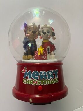 Paw patrol musical snow globe